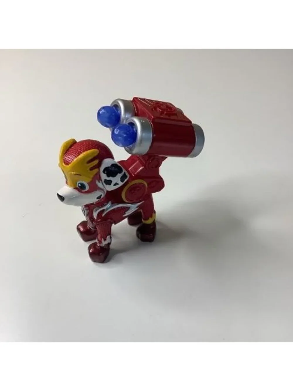 Paw Patrol Mighty Pups Super Paws Marshall Figure, Rare Find, Used